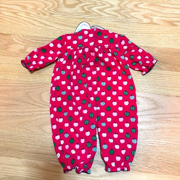 Florence Eiseman Apple Print Romper, 3M - Picture 2 of 2